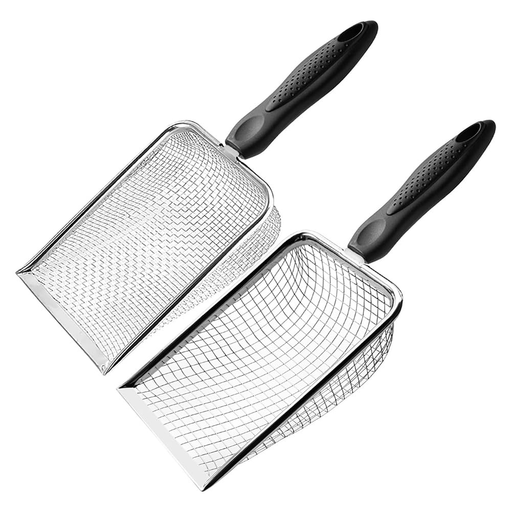 Ehwisbe 2-Pack Soil Sifter Tool For Gardening With Handles, Dirt And Compost Sifter With 3.8/5Mm Mesh For Garden