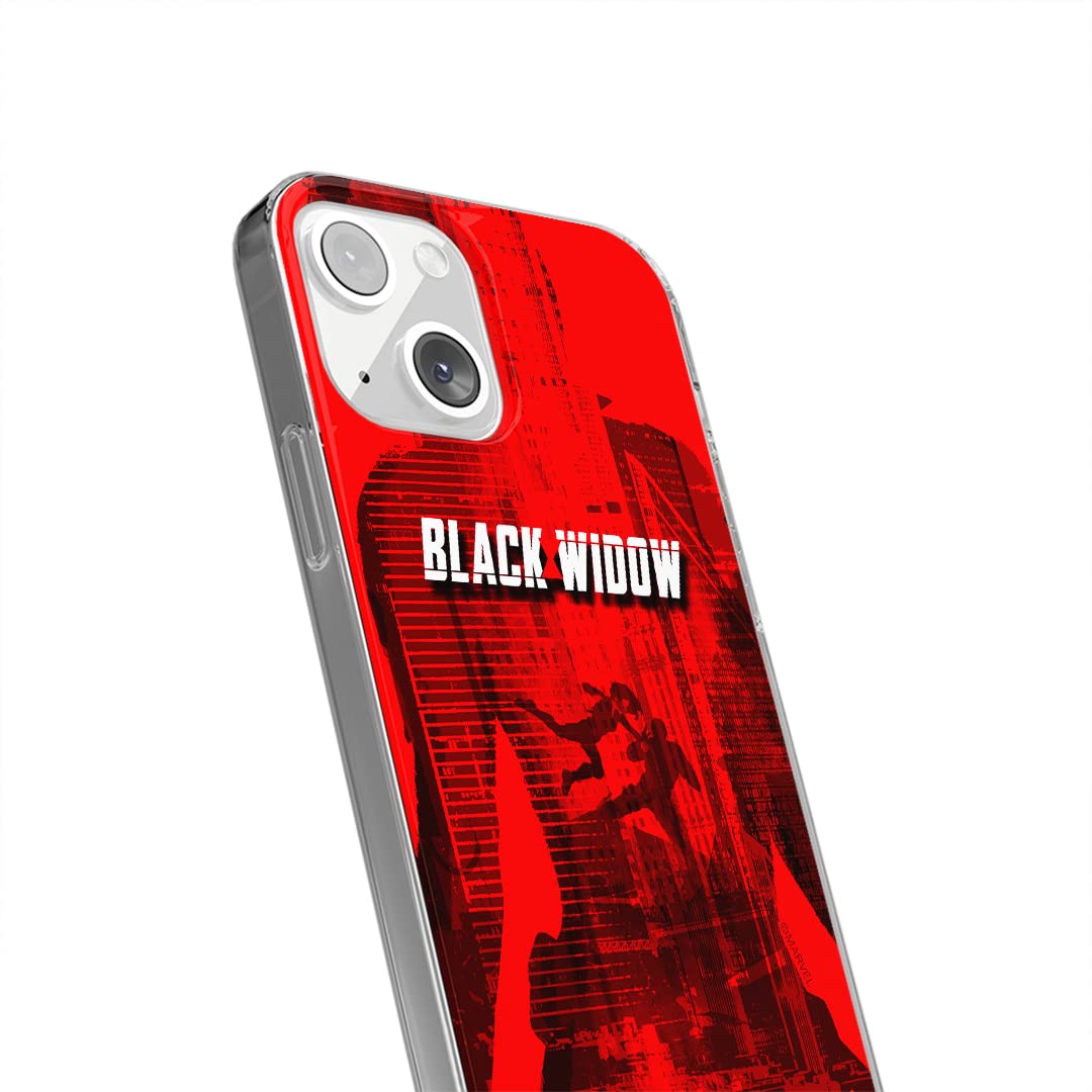 Ert Group custodia per cellulare per Iphone 13 originale e con licenza ufficiale Marvel, modello Black Widow 007 adattato in modo ottimale alla forma dello smartphone, custodia in TPU