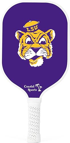 Miniatura 9 de Paleta de pickleball | Cara de grafito y núcleo de polímero de panal | Agarre premium | Ligero Cereza,Beige,Verde Espuma de mar,LSU Tigers,Espuma de