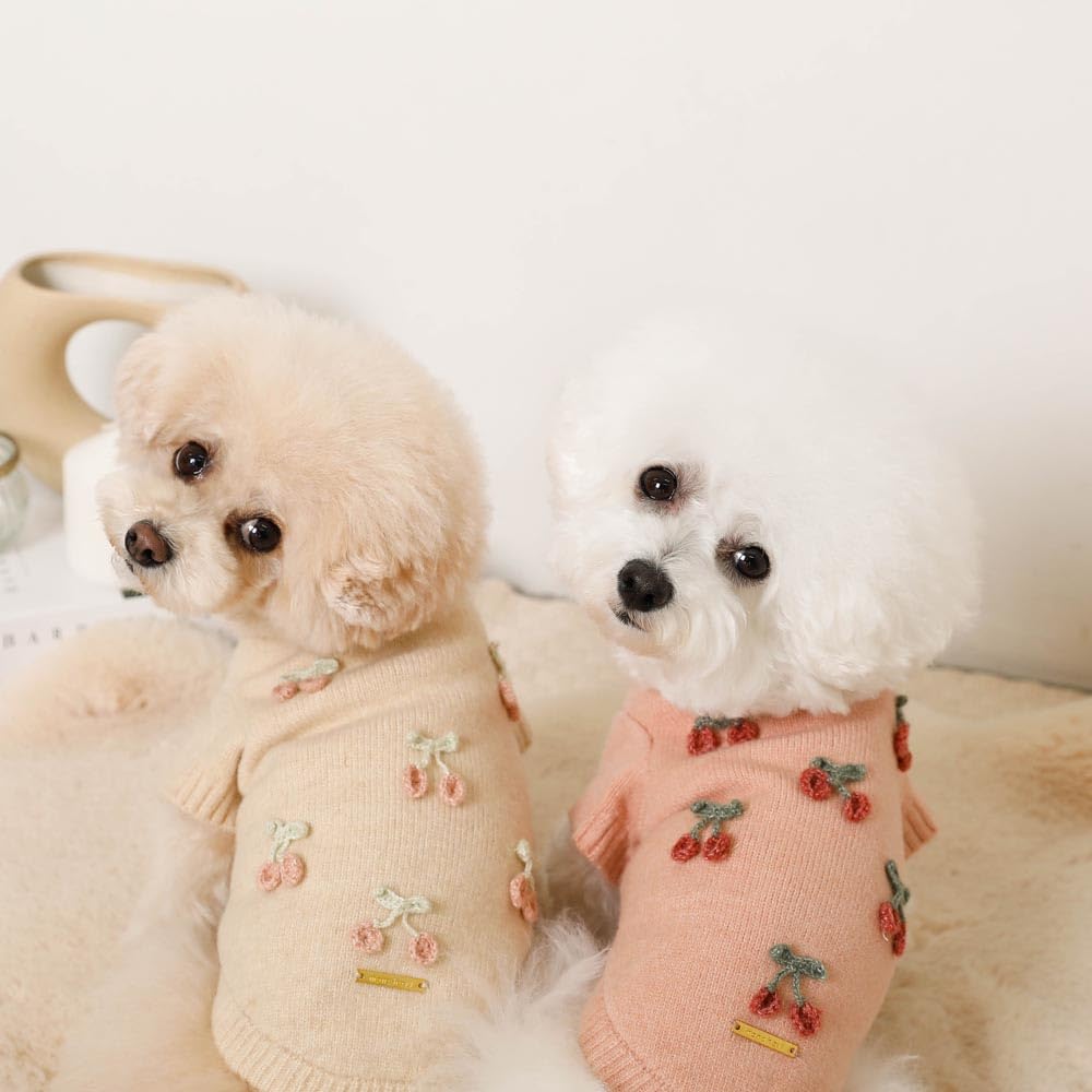 Amazon | monchéri モンシェリ 犬 服 ドッグウェア さくらんぼモチーフ