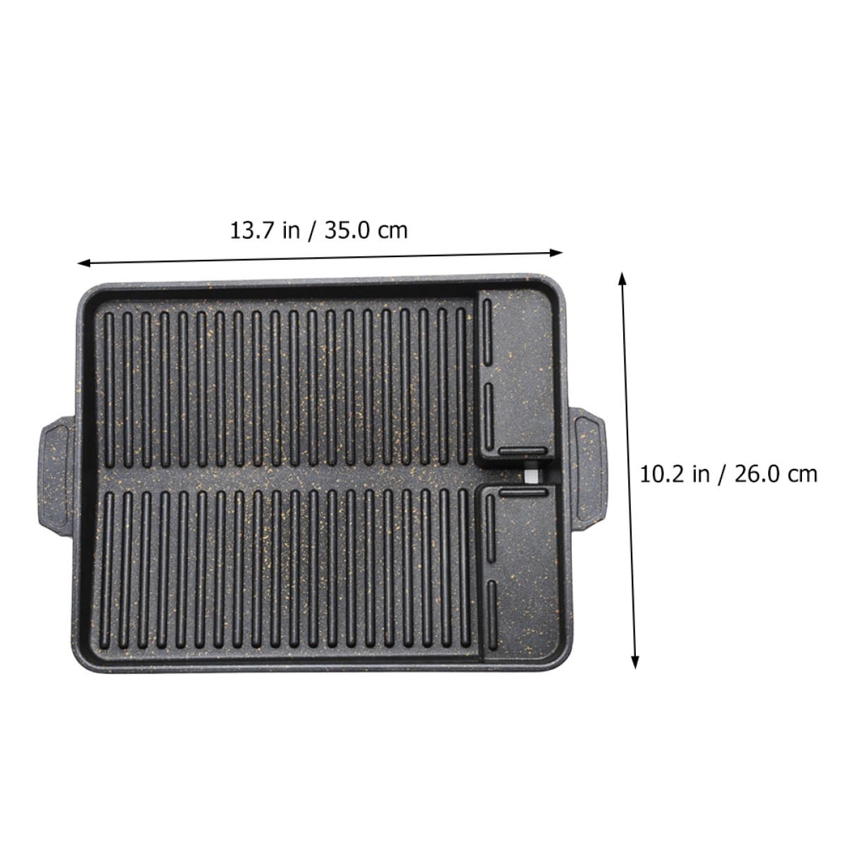 SUPVOX Teglia Barbecue Piastra Grill Antiaderente in Lega di Alluminio Nera