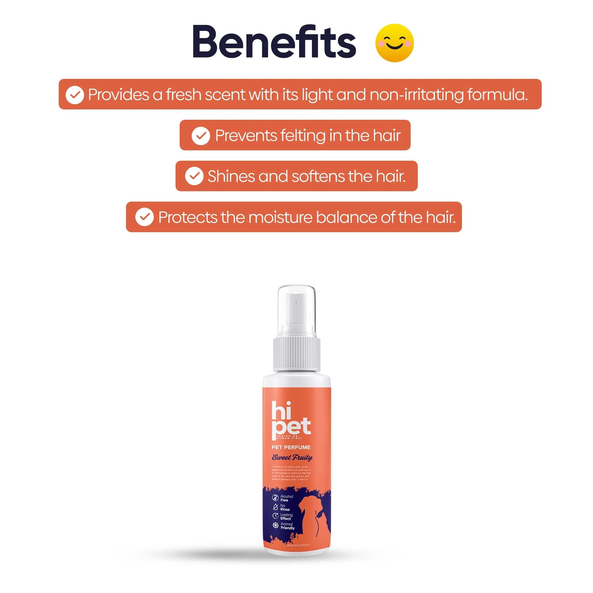 Hipet Hi Pet Sweet Fruity Pet Perfume, Cat & Dog Perfume Spray Long Lasting, Cat and Dog Cologne to Soften, Shine, Refresh the Coat, 4.06 Fl Oz (Pack of 3)