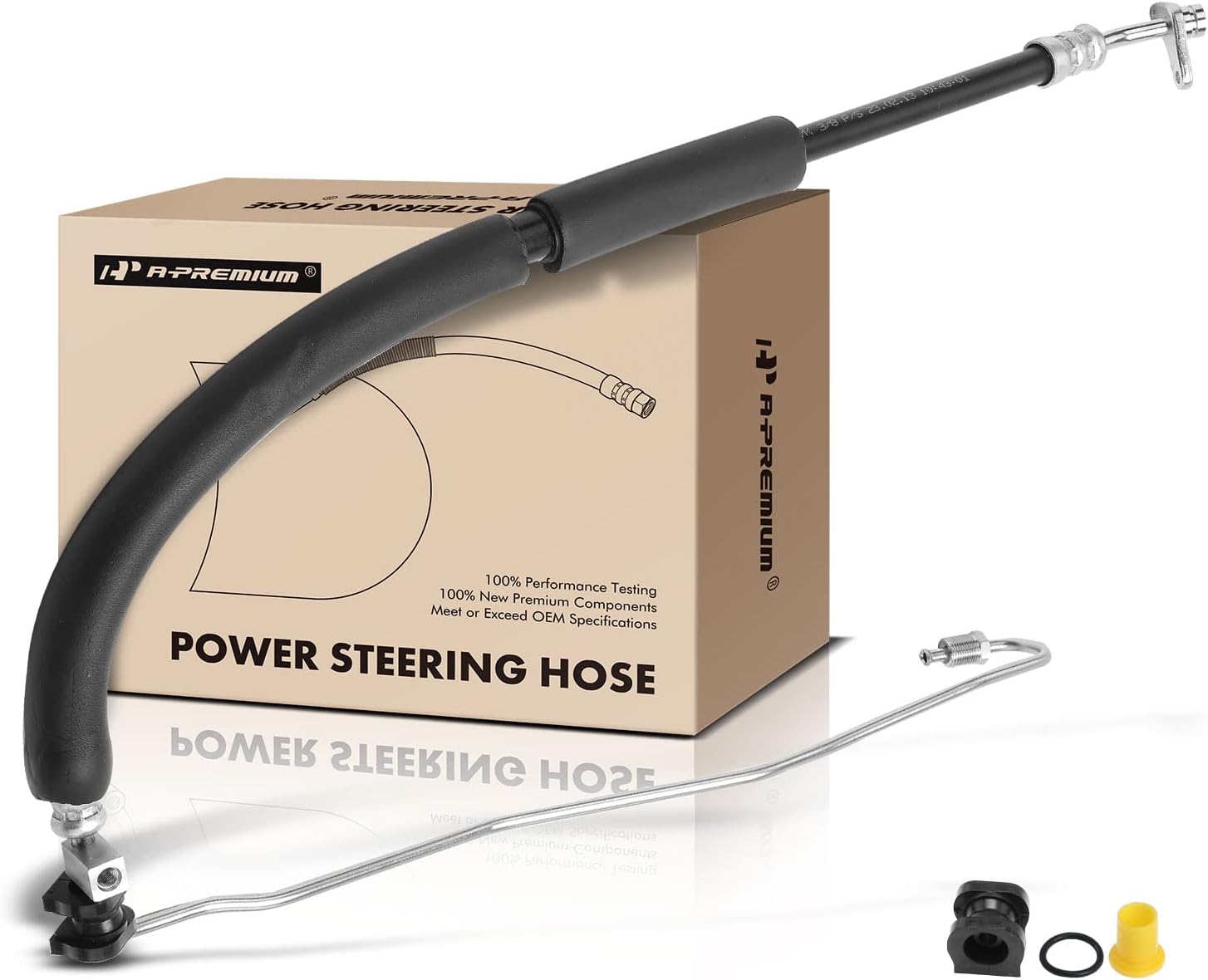 A-Premium Power Steering Pressure Hose Line Assembly Compatible with Honda CR-V CRV 2007 2008 2009 2010 2011, 2.4L, Pump To Rack