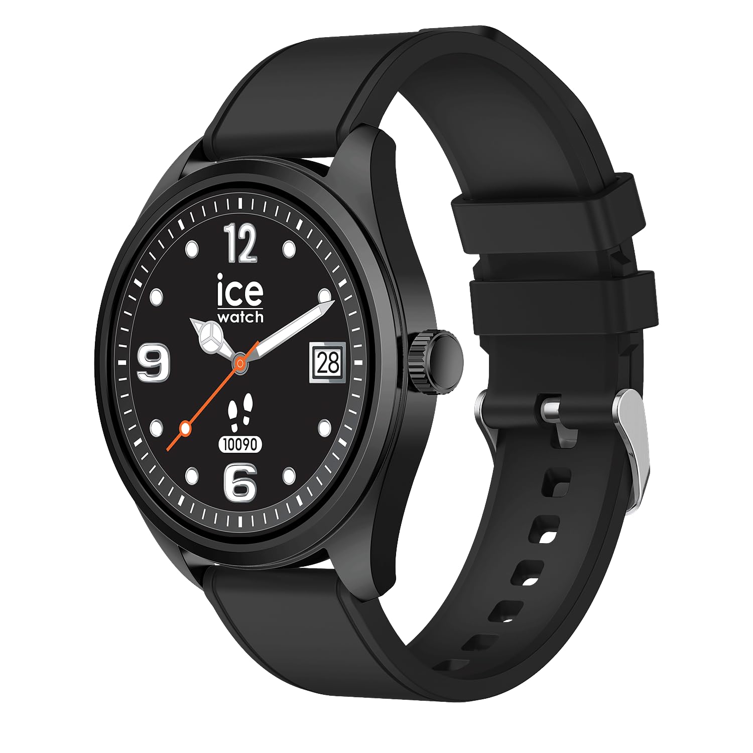 Ice-Watch - ICE smart forever Blue Milanese - Smartwatch czarny z silikonowym paskiem - 026217 (1.32 cala / 42mm)