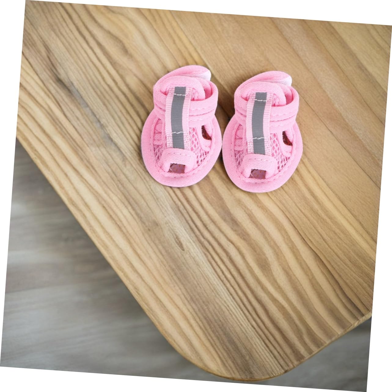 Milisten Dog Shoes Flexible Sole 4pcs Mesh Sandals Pet Dog Boots -Slip Sneakers Size 5