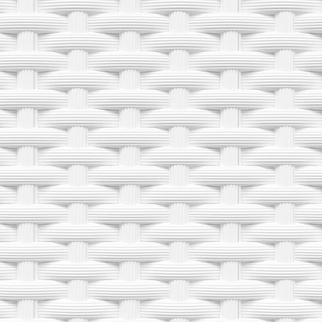 Pflanzkübel Set 2 Stück Weiß 30 x 30 x 37 cm aus Polypropylen für Balkon, Terrasse, Garten, Indoor und Outdoor, für Kräuter, Gemüse, Blumen, Deko und Fensterbank