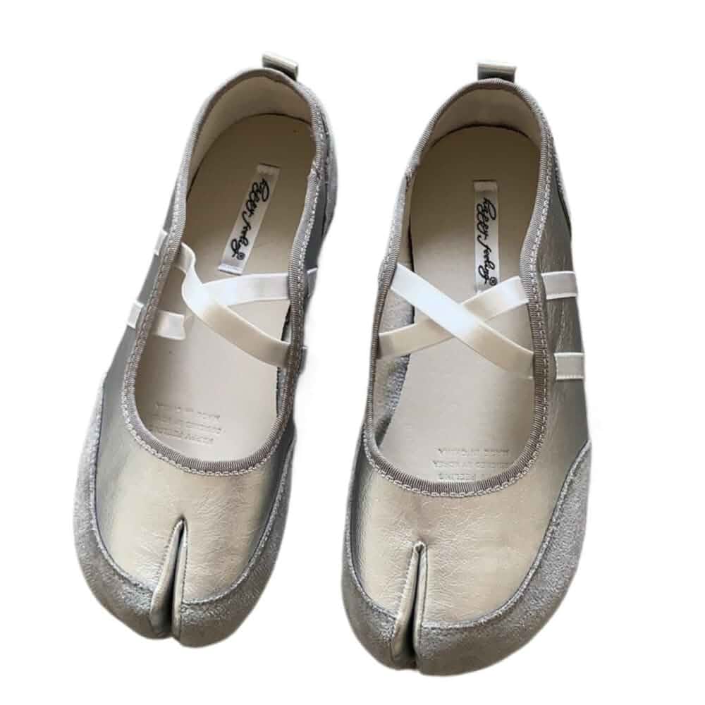 Tabi Shoes Ballet Flat Split Toe Slip on Women Girls - Minimalist Retro Casual Comfortable Walking Lightweight Running Tennis & Racquet Sport Beach Travel Business Office Standing All Day Trendy