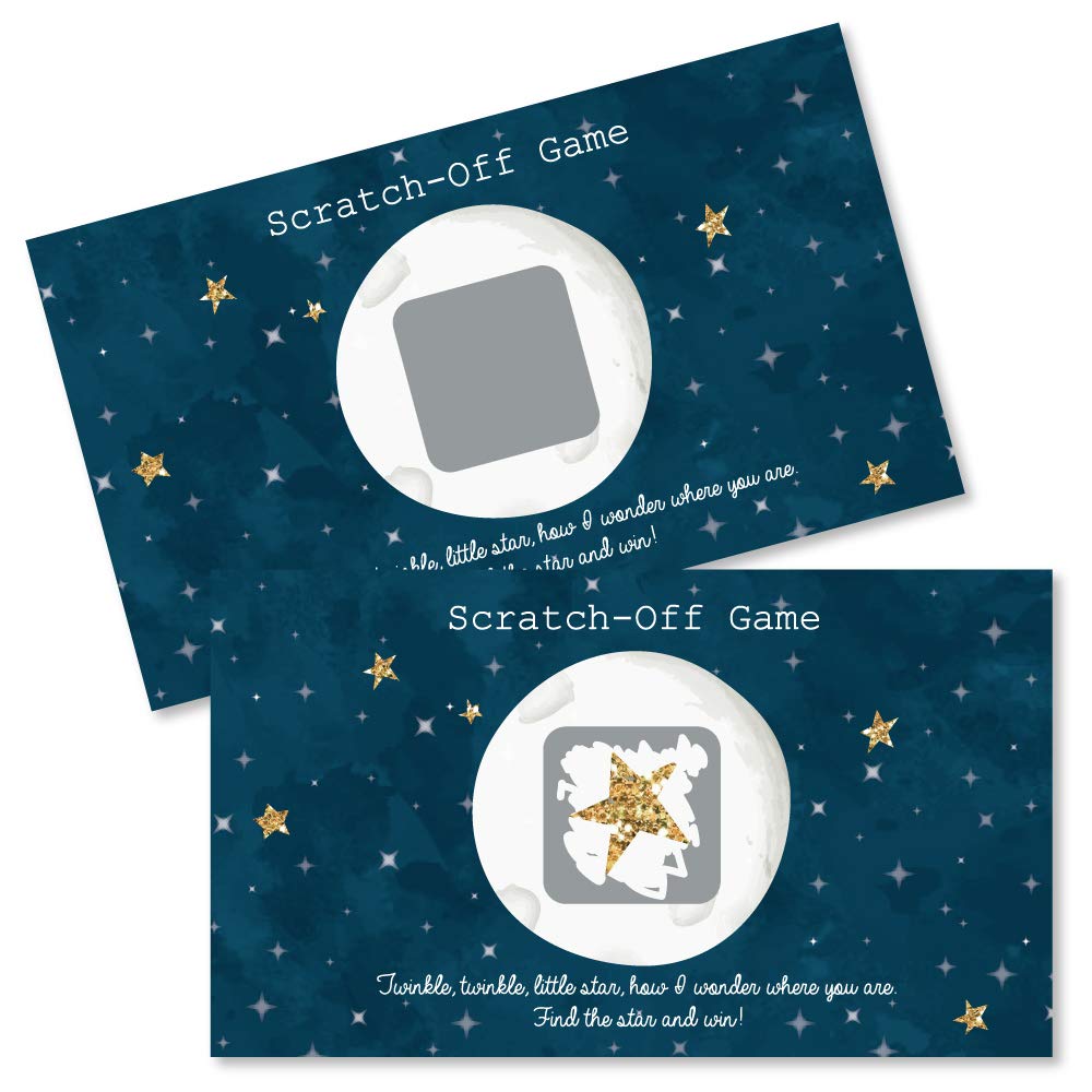 Big Dot of HappinessTwinkle Twinkle Little Star - Baby Shower or Birthday Party Game Scratch Off Cards - 22 Count