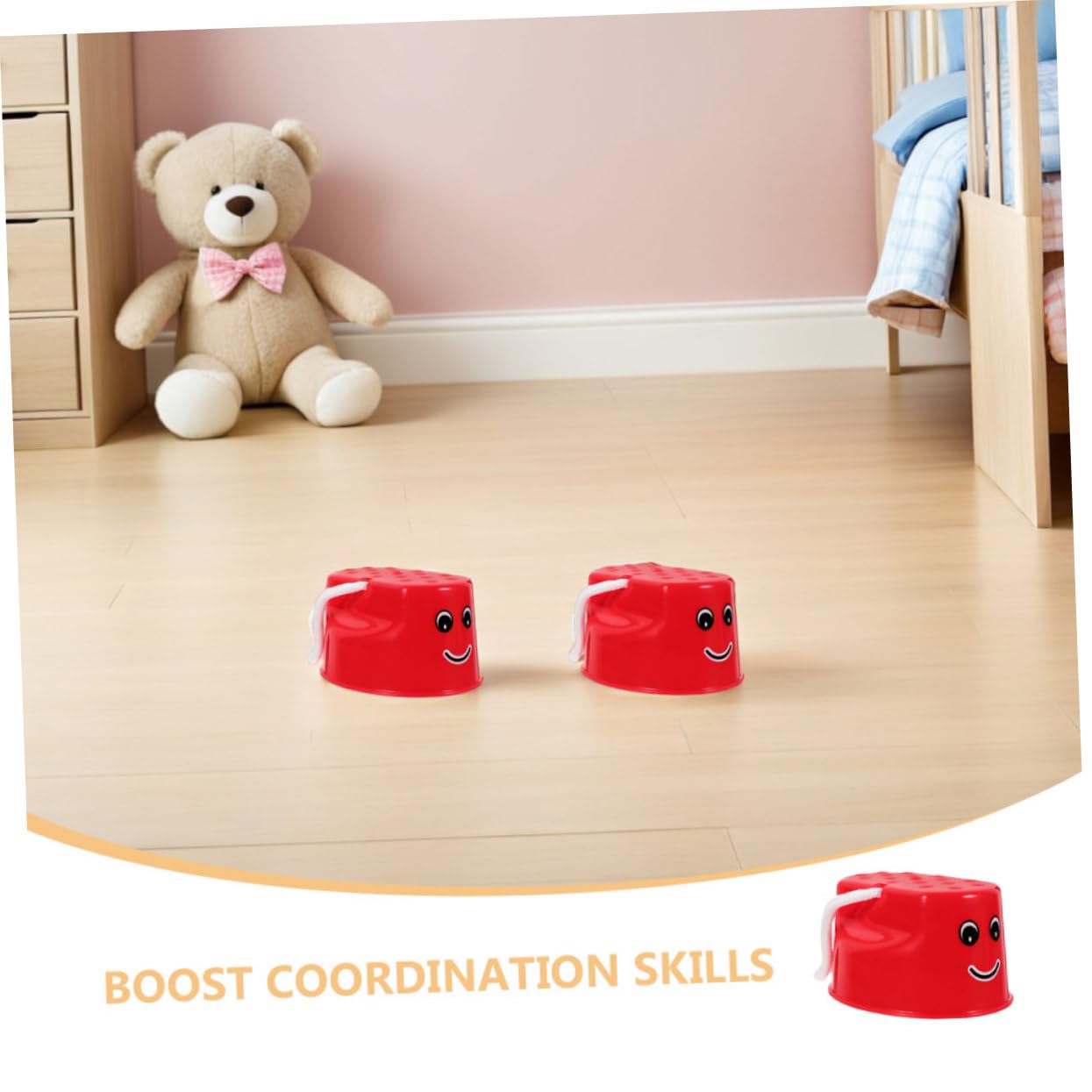UKCOCO 8 Piezas Zancos De Equilibrio para Caminar Juguete De Equilibrio Entrenamiento Sensorial para Padres Hijos Actividad Al Aire para Pequeños
