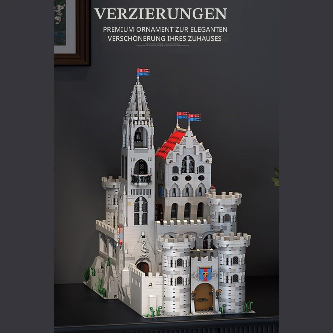 Mittelalterliches europäisches klassisches Burgbausteinset (3999 Teile)