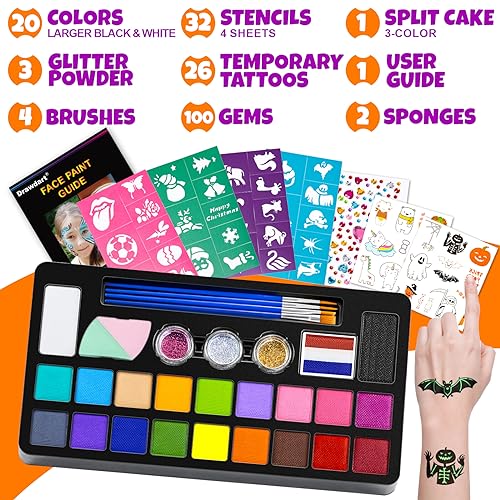Drawdart DRAWDART0531 Face Painting Kit For Kids thumb #3