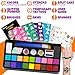 Drawdart Face Painting Kit for Kids - 20 Colors Water Based Non-Toxic Paint With Stencils & Brushes - Professional Body Makeup Kit for Parties, Birthdays, Halloween