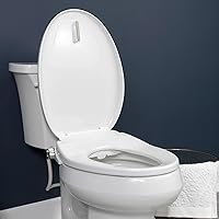 Vista 4 de Bio Bidet BB500 Heated Electric Bidet Seat with Warm Water Wash, Night Light, Low Profile Design, Elongated