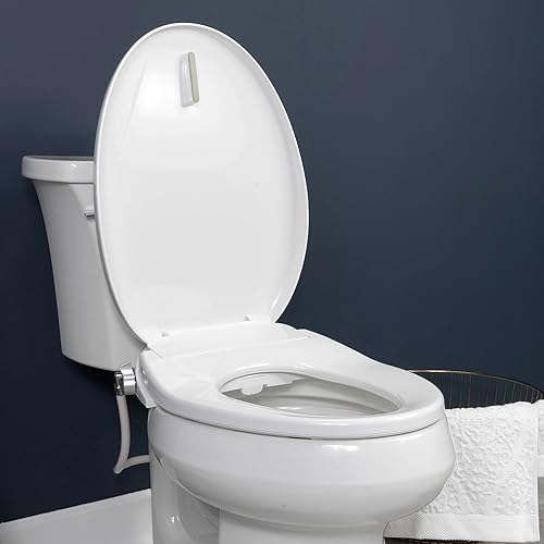 Miniatura 4 de Bio Bidet BB500E 000 BB500 - Aseo eléctrico de bajo perfil, agua caliente ajustable y asiento con calefacción, alargado, color blanco