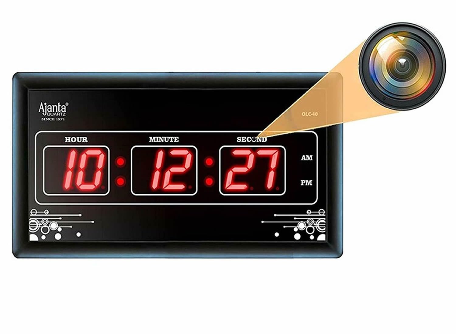 Zinzo Long Distance Live Connectivity Digital 4K Live WiFi Wall Clock Camera with Video,Voice Recording & HD Voice Quality Digital Watch Live Motion Detection for Home,Office,Shop(32GB SD Card Free)-image-10