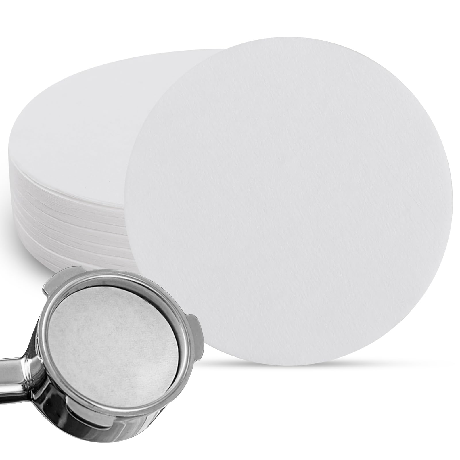 GeeRic 100 Count Coffee Filter Paper, 2.52(64mm) Inch Replacement Filters Round Disposable Paper Filters Compatible with The AeroPress Coffee and Espresso Maker