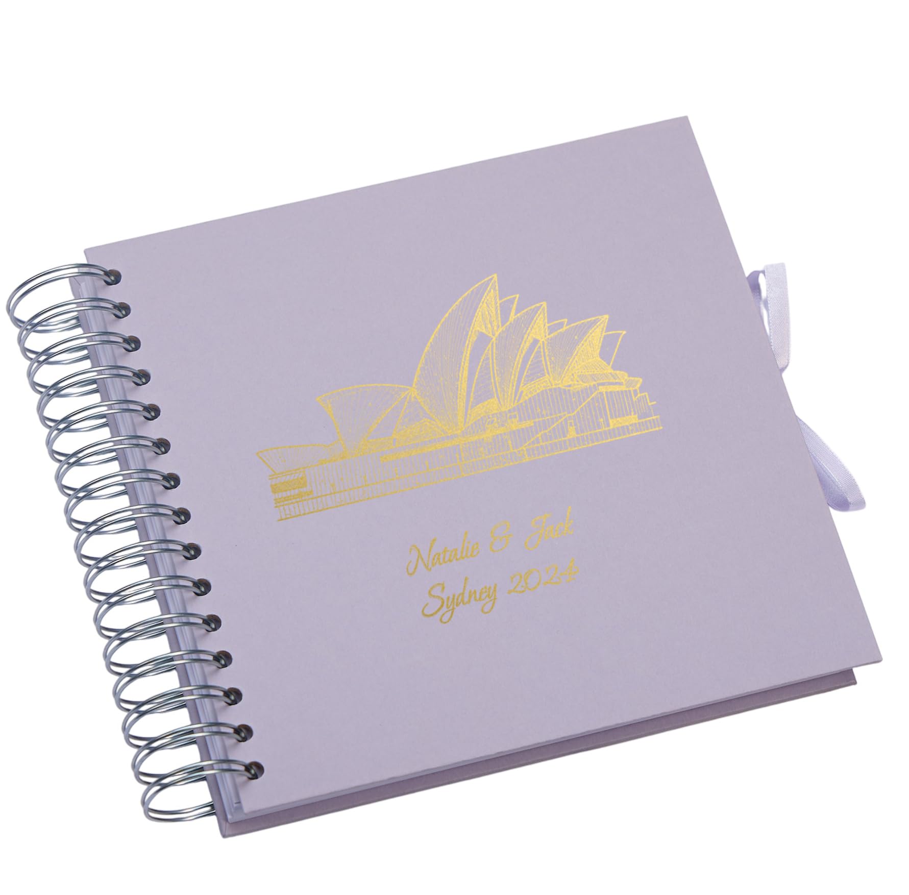 Personalised Australia Travel Sydney, Photo Album or Scrapbook Multiple Colours (Lilac)