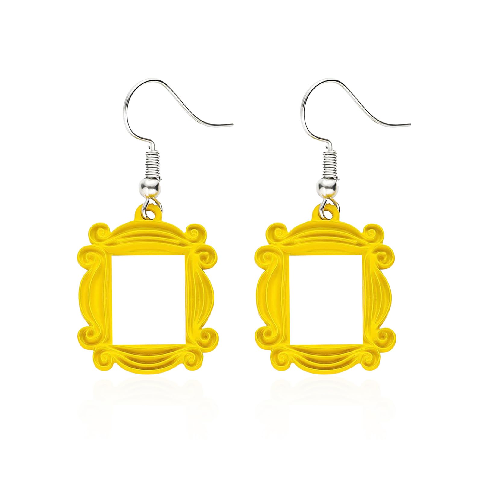 POYAMUSE Monica's Door Frame Earrings TV Show Merchandise for Fans Memorabilia Monica Door Frame Drop Earrings Friends Themed Gifts