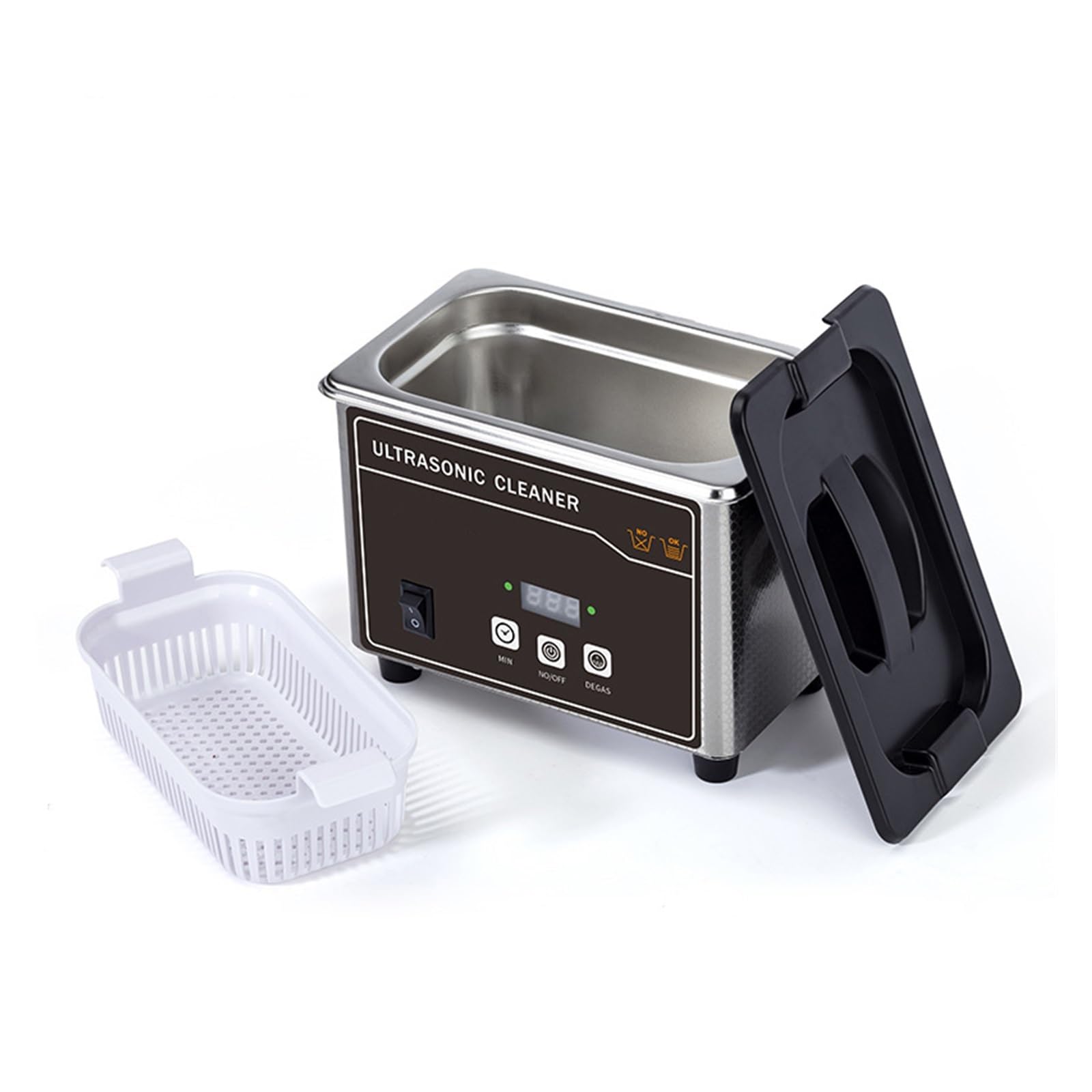 Limpiador Ultrasónico 35w 800ml Cesta De Acero Inoxidable Digital For El Hogar Limpieza por Ultrasonido For Dentaduras Relojes Gafas