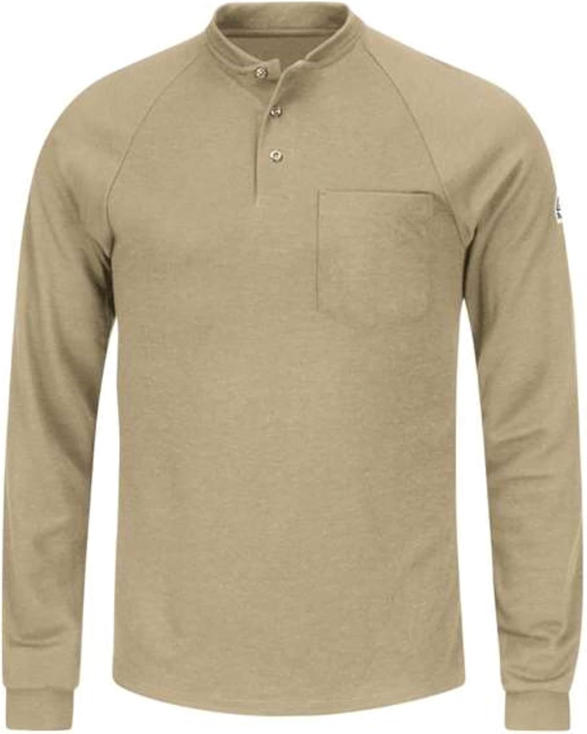 Bulwark Mens 6.5 Oz. Cooltouch®2 Long Sleeve Henley Shirt