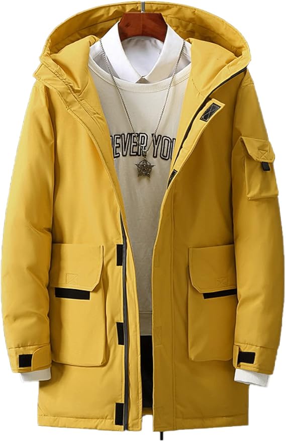 Amazon Co Jp ダウンジャケット メンズ アウター 冬 ダウンコート 大きいサイズ 厚手 冬服 アウトドア 防寒 防風 ビジネス カジュアル トップス ポケット付き 軽量 無地 おしゃれ アウター フード付き ブルゾン 冬服 冬物 ファッション