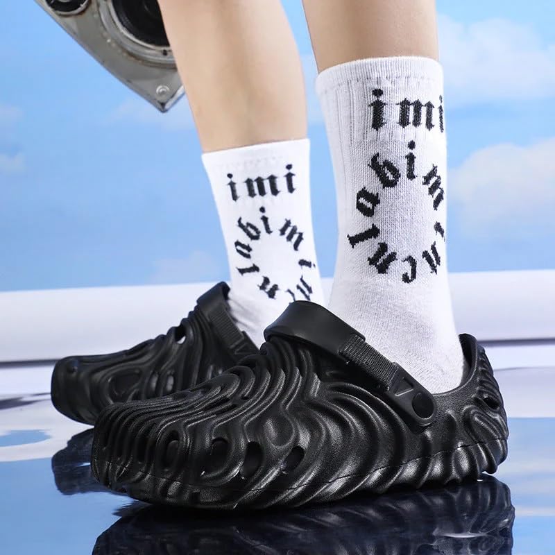 Image of Unisex Slip-On Wave Design Pattern Clogs