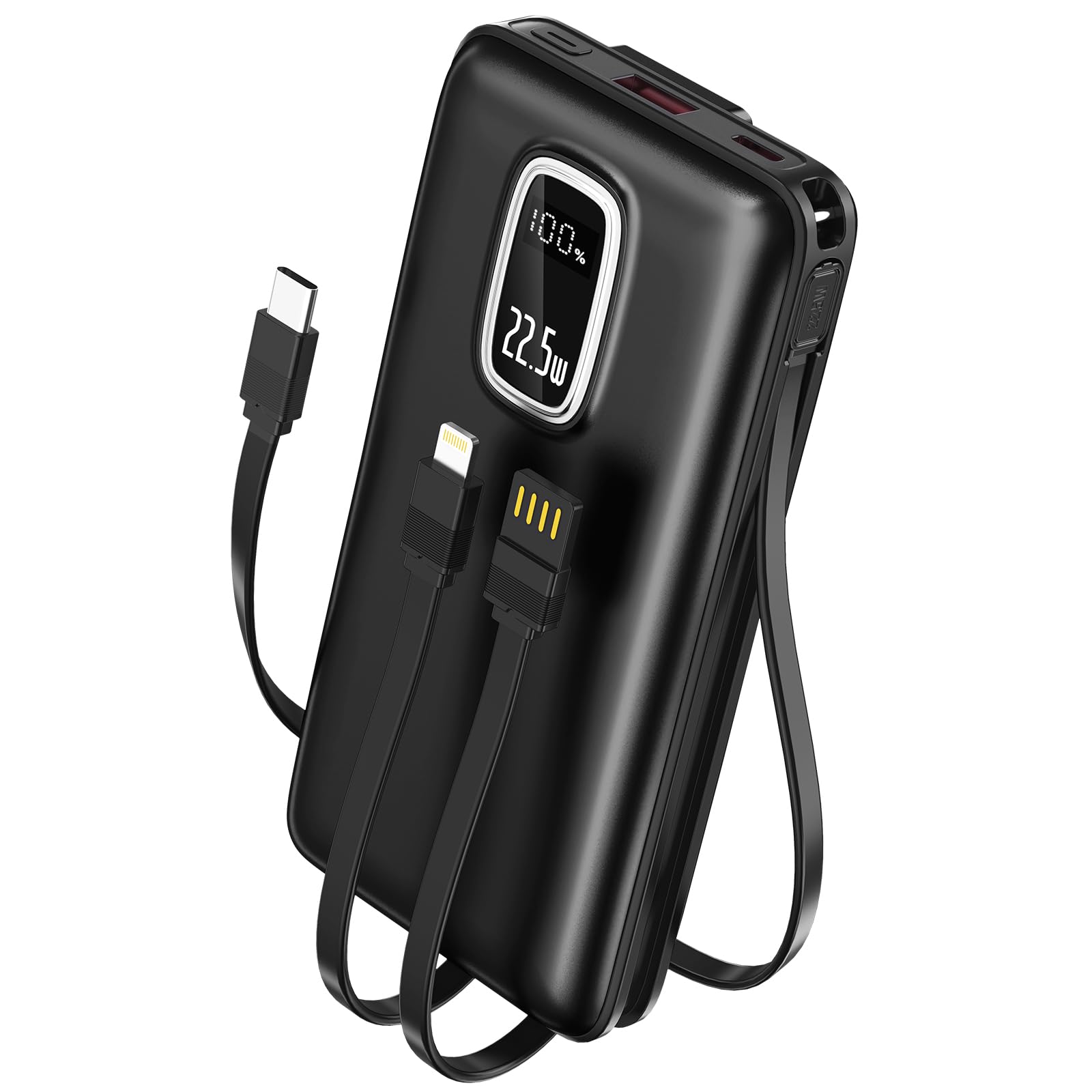 Portable Charger Power Bank - 22 5W Fast Charging 45800mAh Portable Phone Charger with Built in Cables External