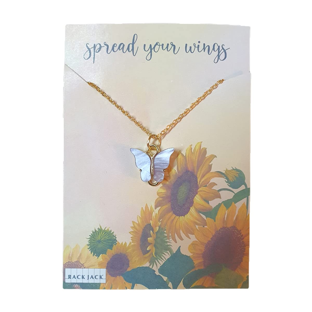 Rack JackY2K Charm Pendant Gold Necklace Choker Jewellery Gifts for Girls Women (Butterfly - Purple)