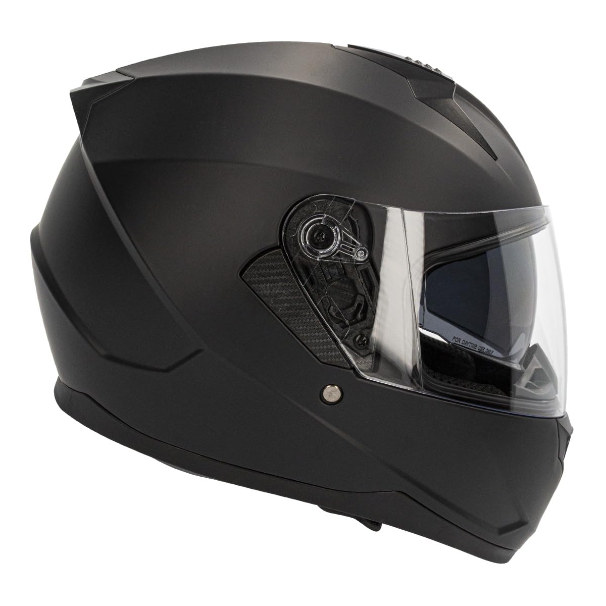 Kask Moto Integral Curve Lead Czarny Matowy, Materiał ABS, Wizjer słoneczny, Mikrometryczne zamknięcie, Dorośli, Mężczyzna i Kobieta, ECE 22.06