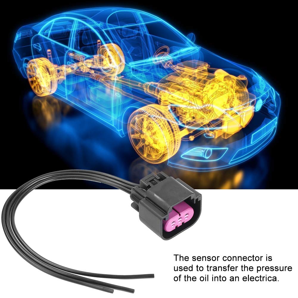 Reminnbor Connettore sensore di Pressione del Carburante Flessibile Cavo a Spirale Composizione Carburante per E85 OEM 13577394 13577379 13577429 PT-E85-2 Corpo in plastica