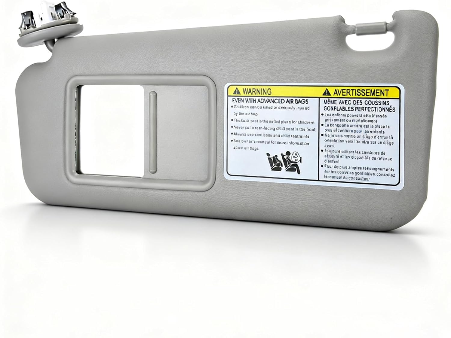 OUKENS Aletta parasole, Aletta Parasole Lato Guidatore Sinistro 74320-42501-B2 Adatta per RAV4 2006-2009 Grigio
