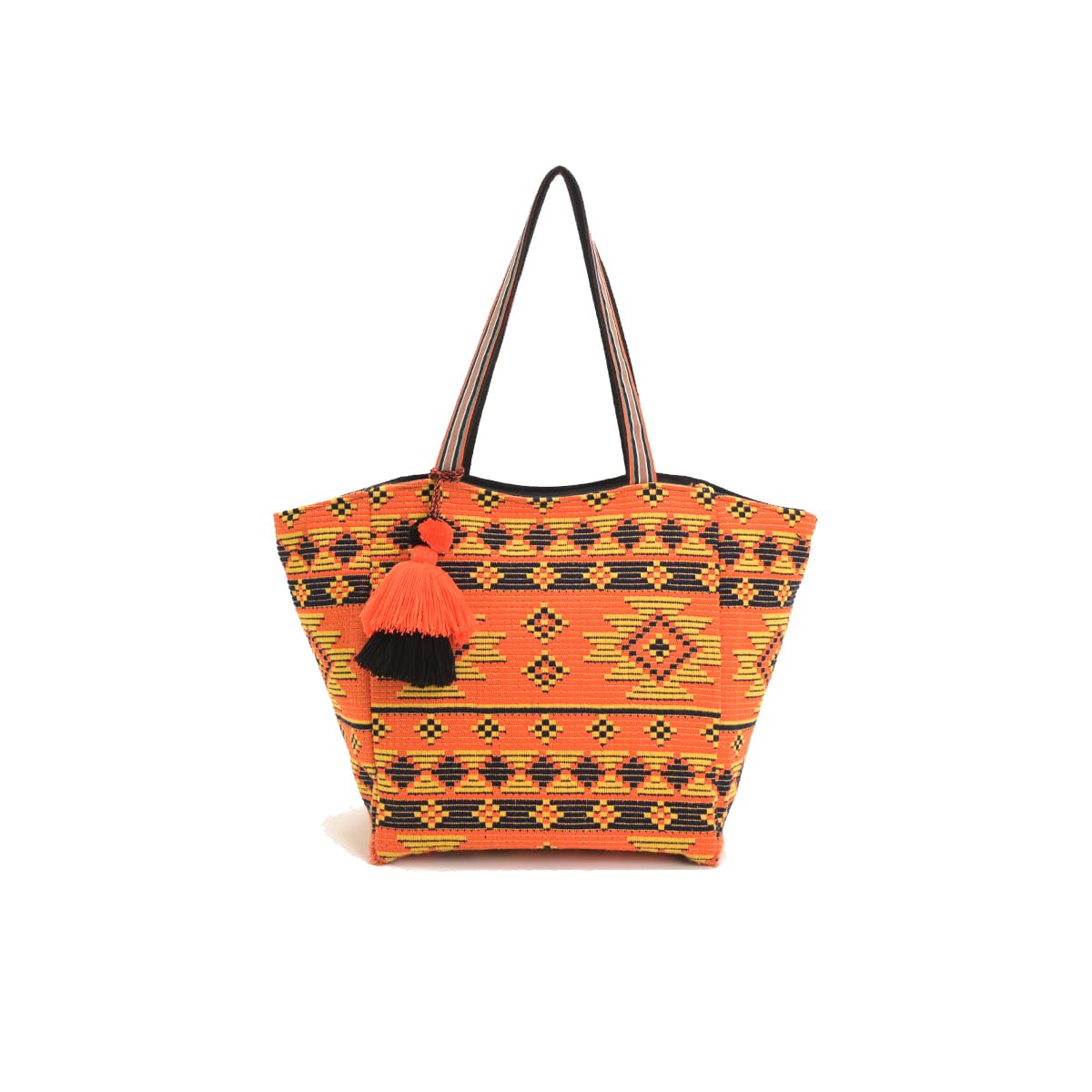 boho girl Tote Bag for Women | Tote Bag for Shopping | Travel Tote | Handbag For Women and Girls | Detailing With Tassel Fiery | Fiesta Tote-picture-24