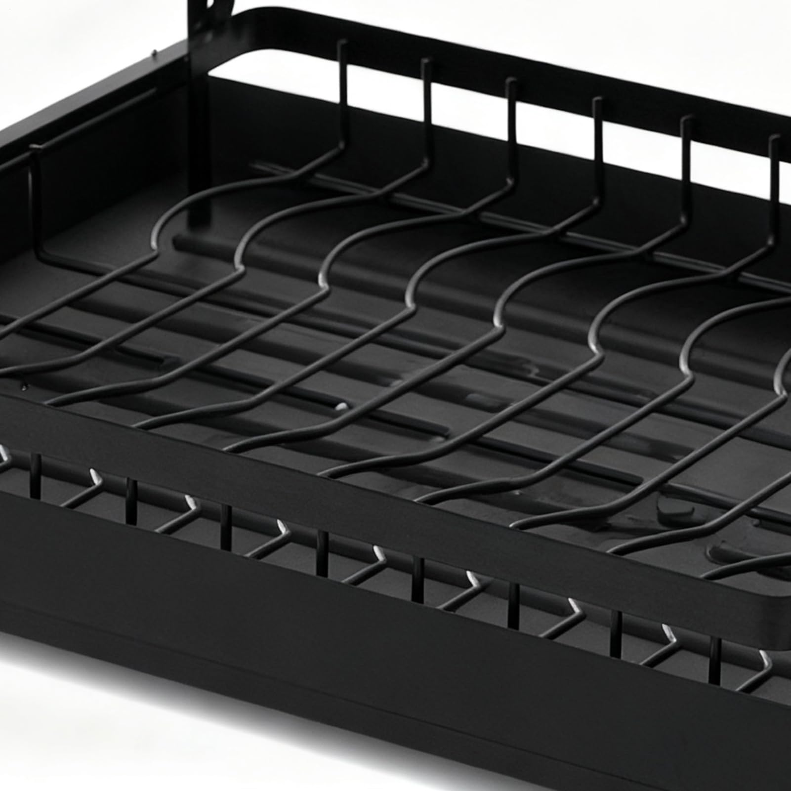 Abtropfgestell, rostbeständig, mit Abtropfschale, Geschirrtrockner für die Küche, für Tasse, Besteck, , Teller, Organizer, Spüle, Arbeitsplatte für Zuhause, Apartment, Speisekammer