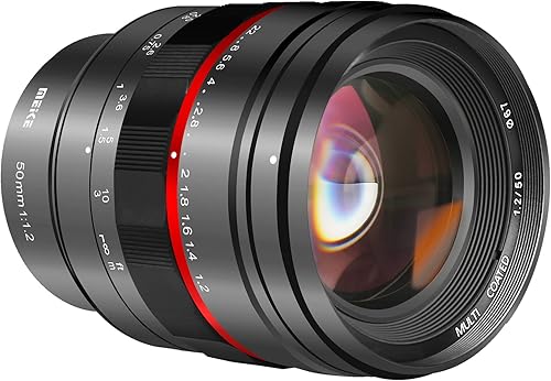 Miniatura 2 de MEKE Lente de marco completo de enfoque manual de gran apertura F1.2 de 1.969 in compatible con cámaras Panasonic Lumix Sigma Leica L-Mount S1H S1