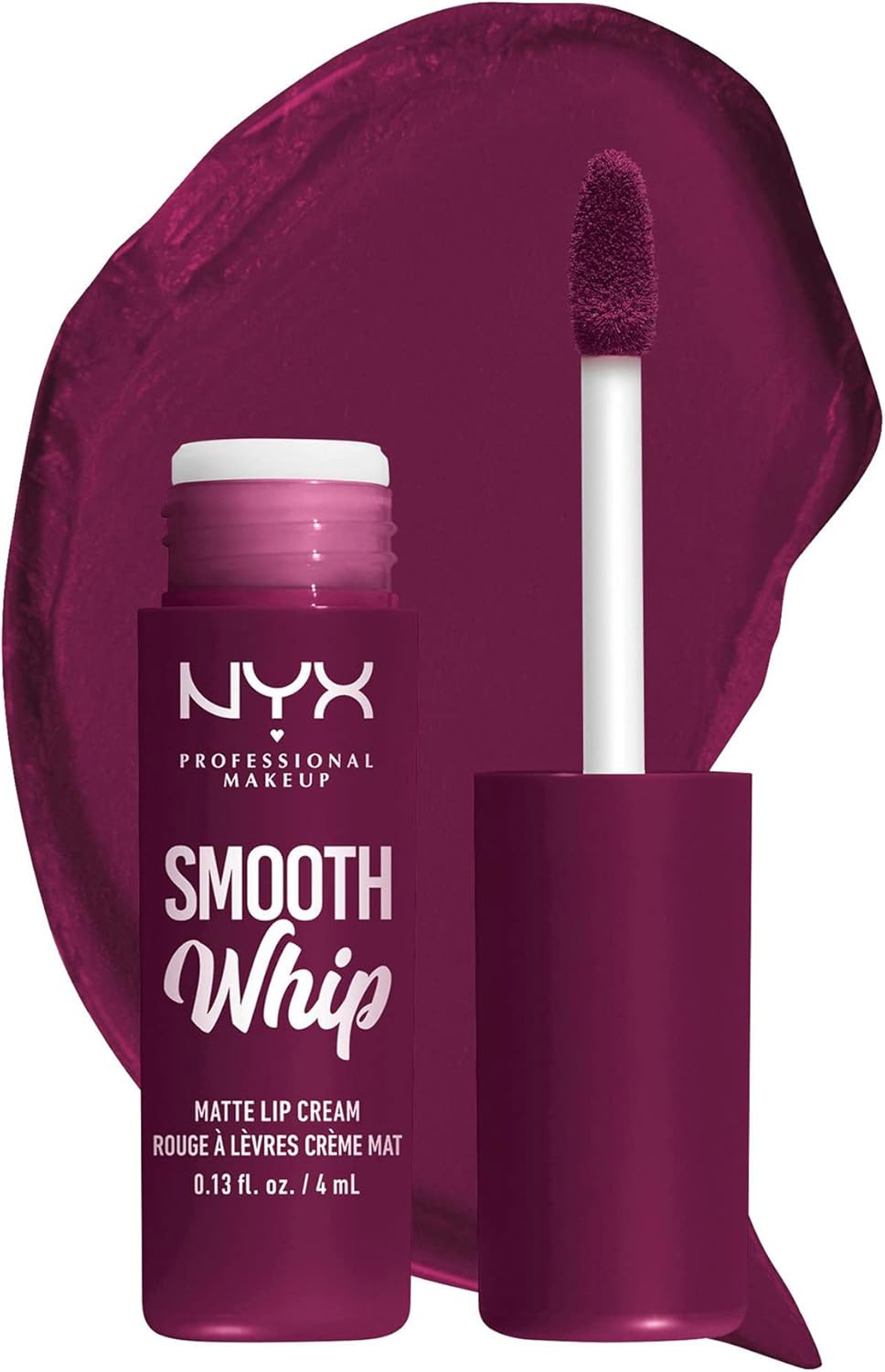 NYX Professional Makeup – Smooth Whip Matte Lip Cream Berry Bed Sheet – Liquid Lipstick – 4ML