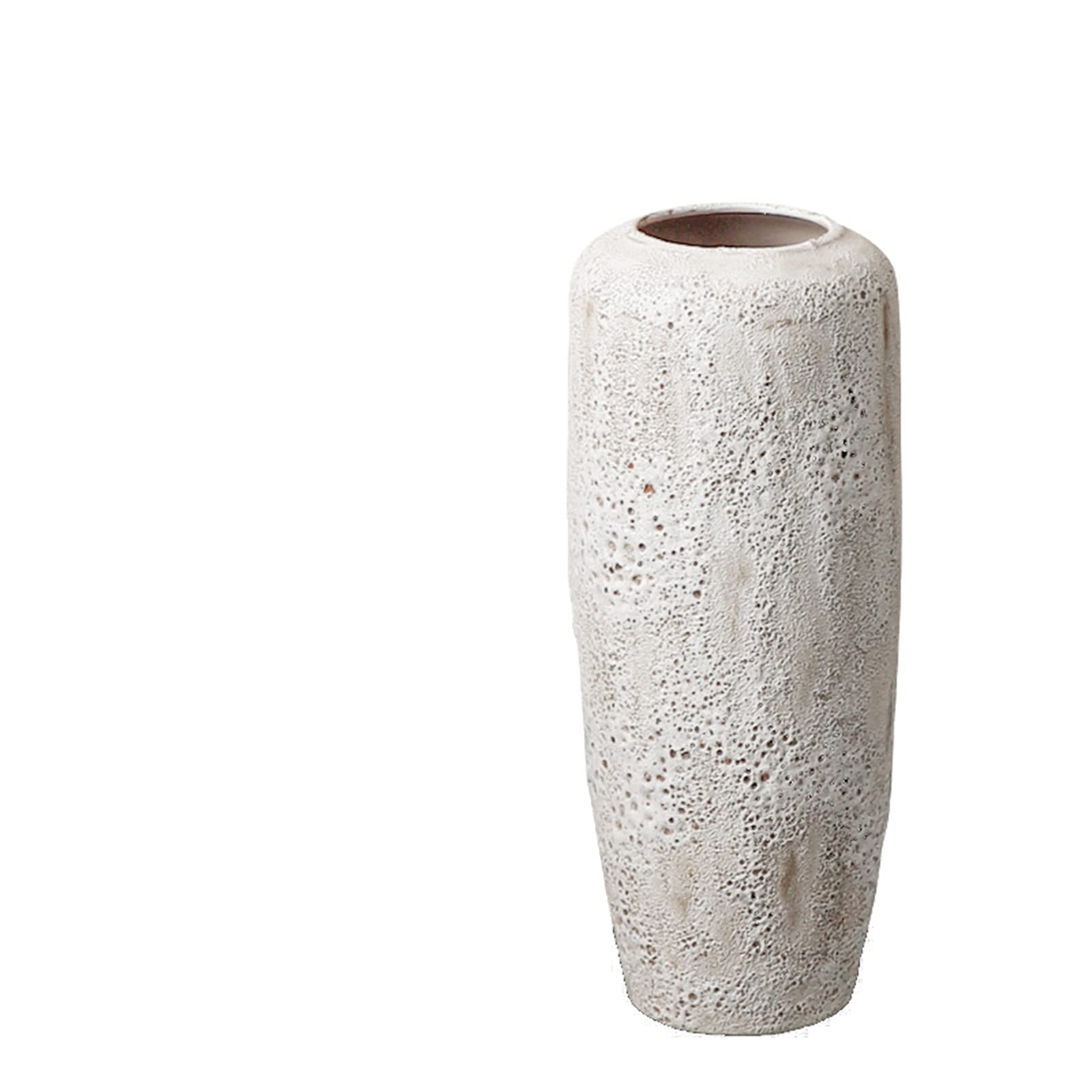 asdchZen White Vase, Living Room Art Flower Arrangement Decorative Vase Tabletop Clay Pot Garden Patio Floor Vases,20 * 50CM