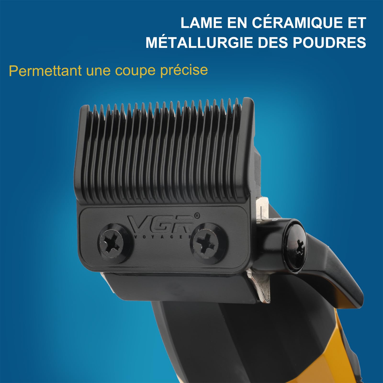 VGR 285 Fresh Fade Tondeuse à Cheveux Hommes Professionnel, 9000 RPM Tondeuse Pro Sans Fil pour Coupe de Cheveux Compacte Légère Polyvalente avec Indicateur LED, USB Rechargeable