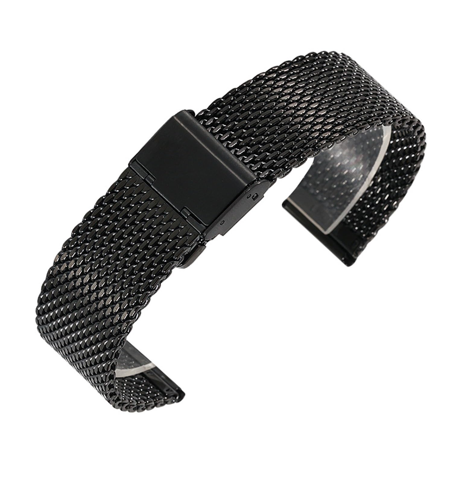 Cinturino in acciaio inossidabile 18mm 20mm 22mm 24mm 1.0 cinturino in rete metallica spessa lunghezza regolabile accessori per orologi cinturini