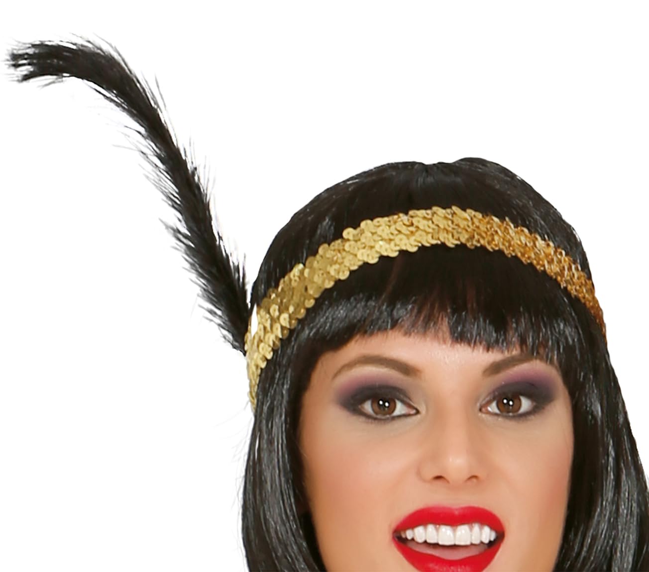 FIESTAS GUIRCA | Costume Charleston Années '20 Femme - Robe et Bandeau - Costumes d'Époque pour Fêtes Déguisées, Carnaval et Halloween - Idéal pour Adultes