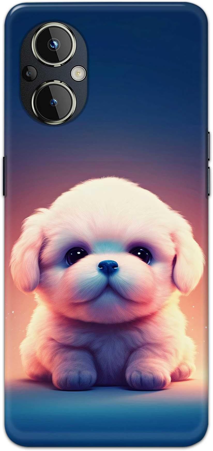 Printed Hard Back Case Cover for OnePlus Nord N20 5G Back Cover (Cute Dog -D1) -170225(FB)