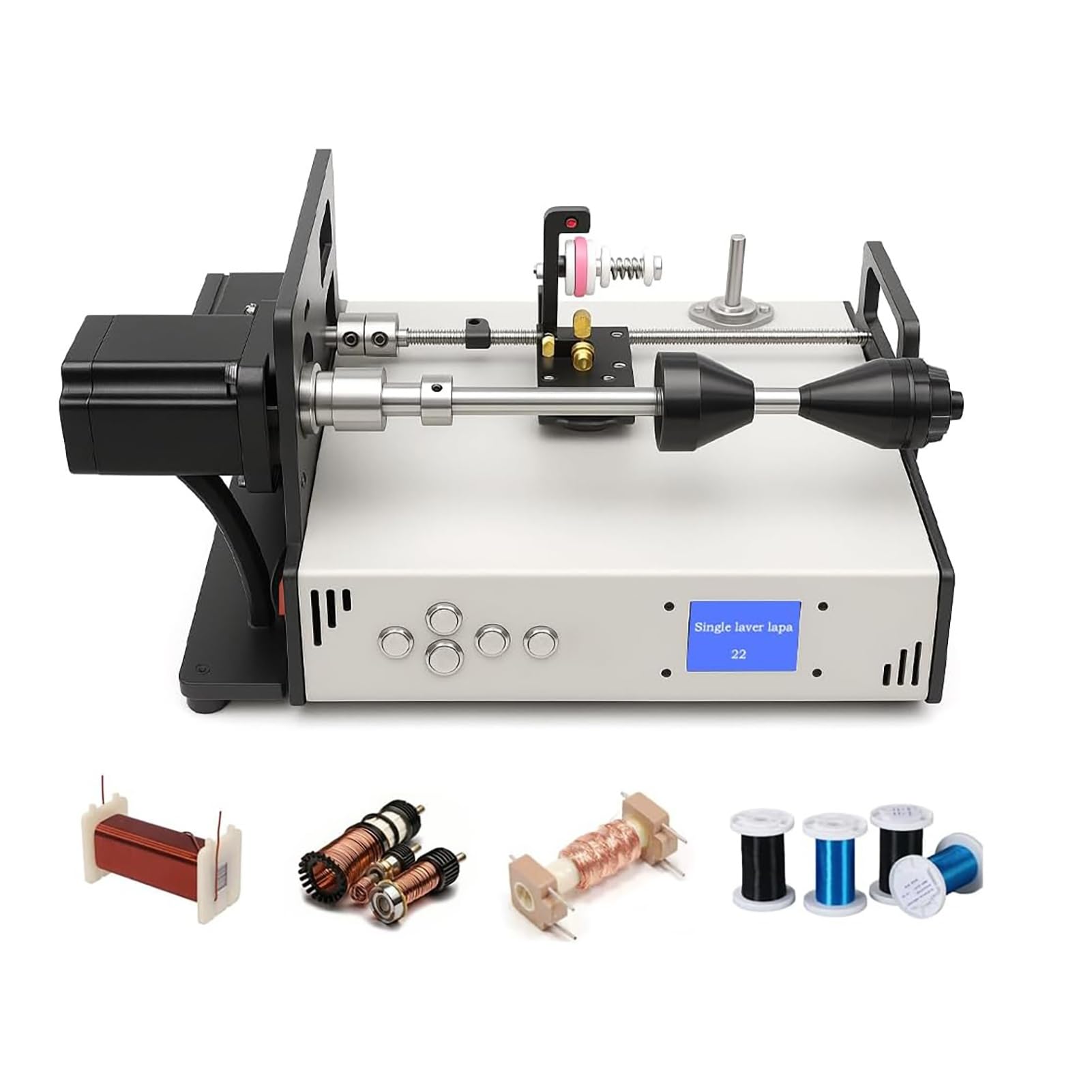 Industrial Automatic Coil Winding Machine with LCD Screen for Cable and Tube Applications