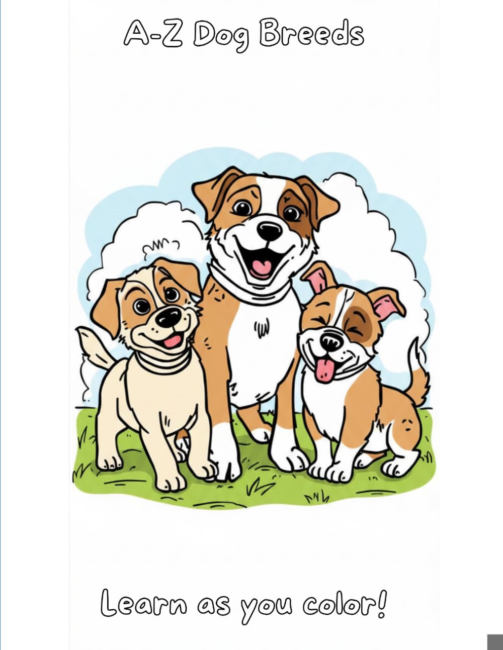 A-Z Dog Breeds Coloring Book