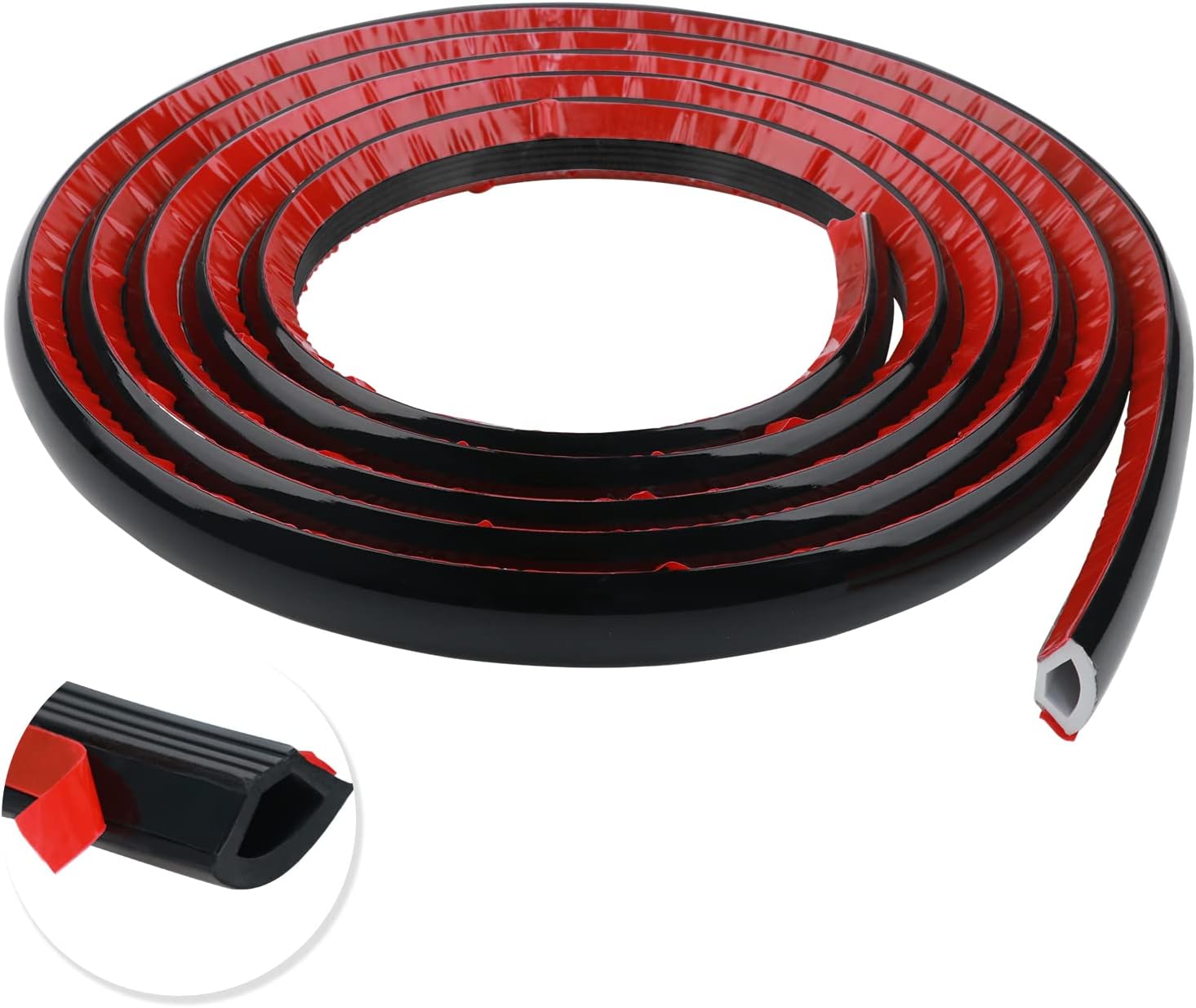 Jaspond PVC Quadrant Trim, 5M Flexible Quarter Round Molding Trim Self