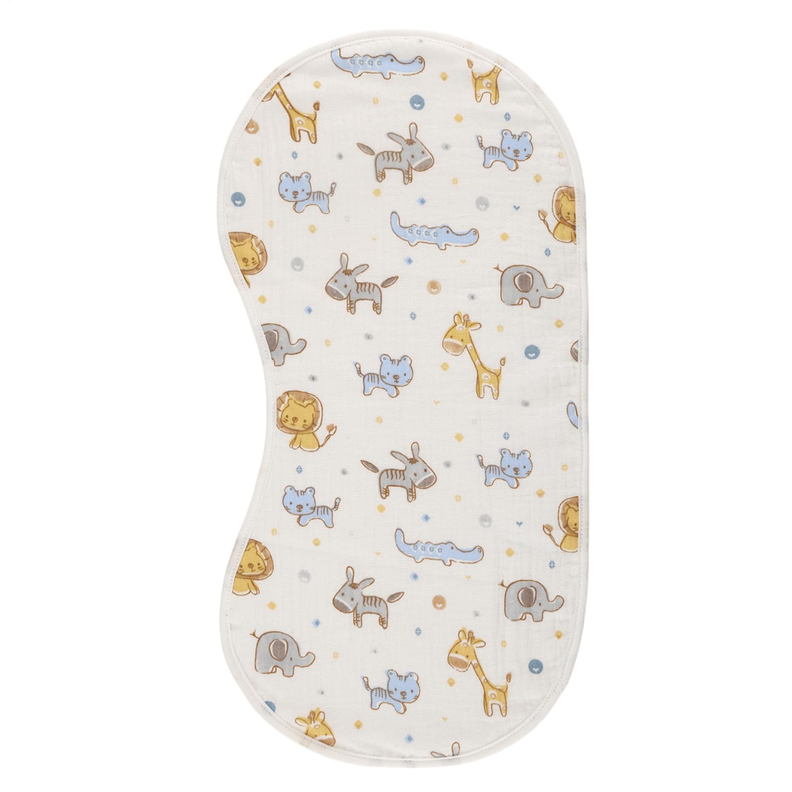 Muslin Baby Burp Cloths - Organic Cotton Burping Cloths, Absorbent Washable Baby Bibs | Cute Cartoon Burp Rags Newborns Soft Feeding, Large Shoulder Cloth for Baby Bib and Burp Cloth Set