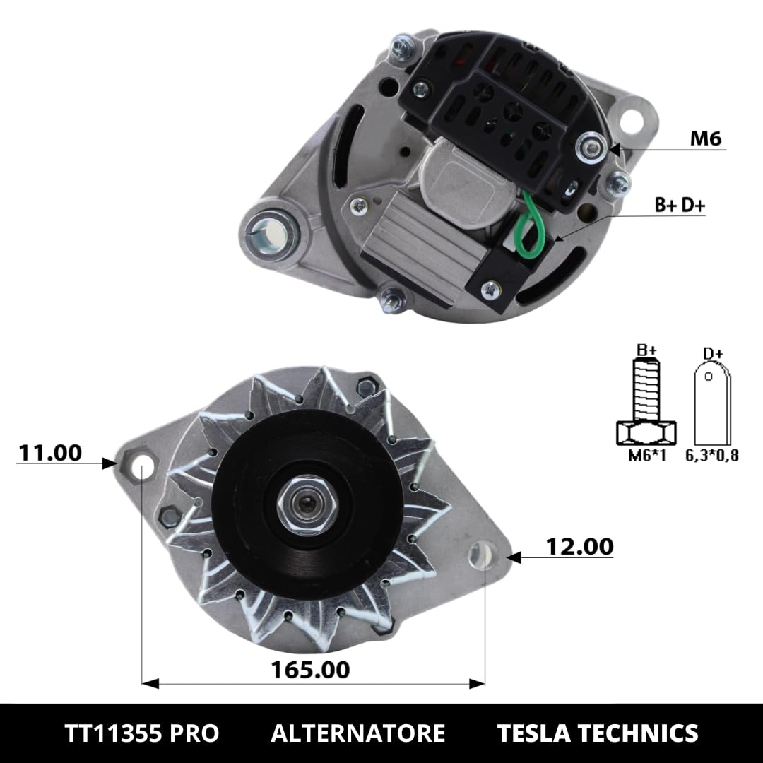 Spazzole Carbone Alternatore - 6 Pezzi Con Filo Di Rame - Compatibili Renault, Citroen, VW, BMW - Foto 4