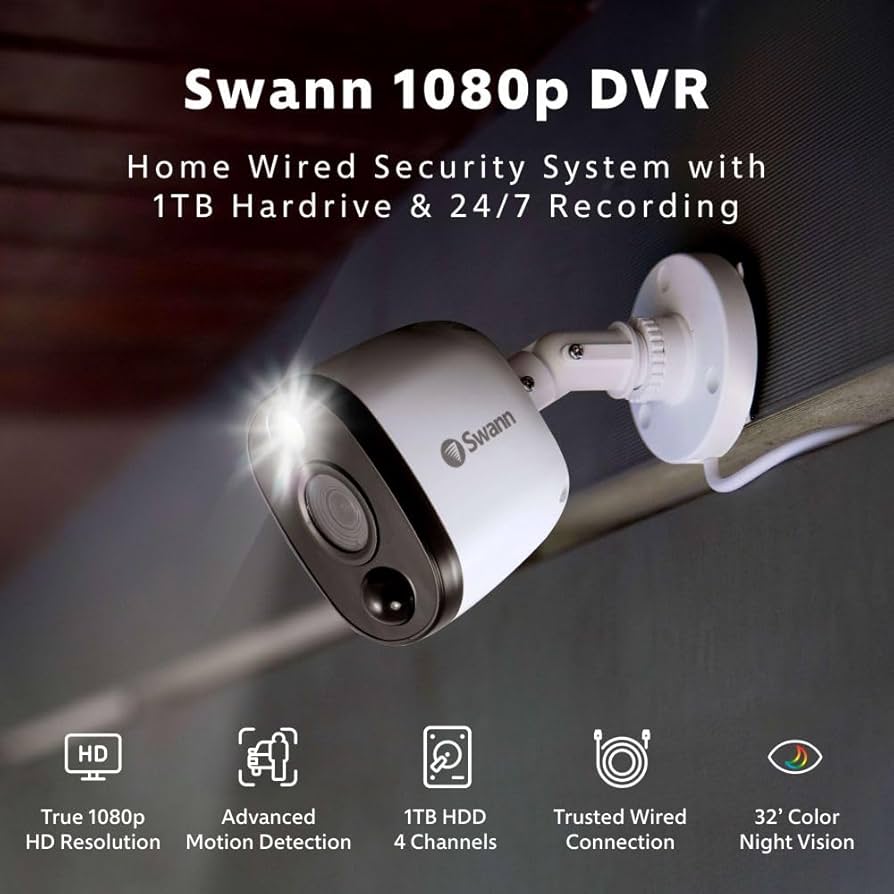 監視カメラ　Swann Smart Security System 1080P Amazon.com : Swann 1080p Bullet Camera (Add-on)-High