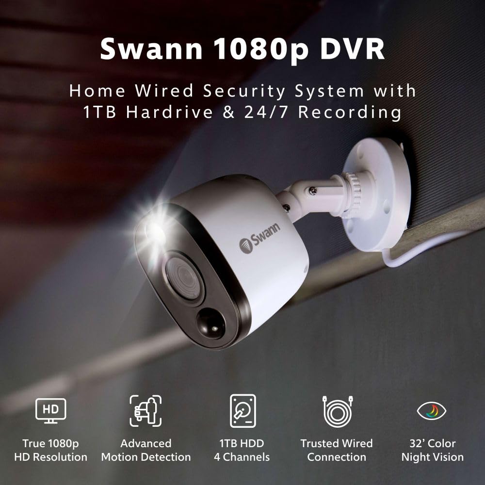 Amazon.com : Swann Home/Business Wired DVR, 1080p Full HD Security
