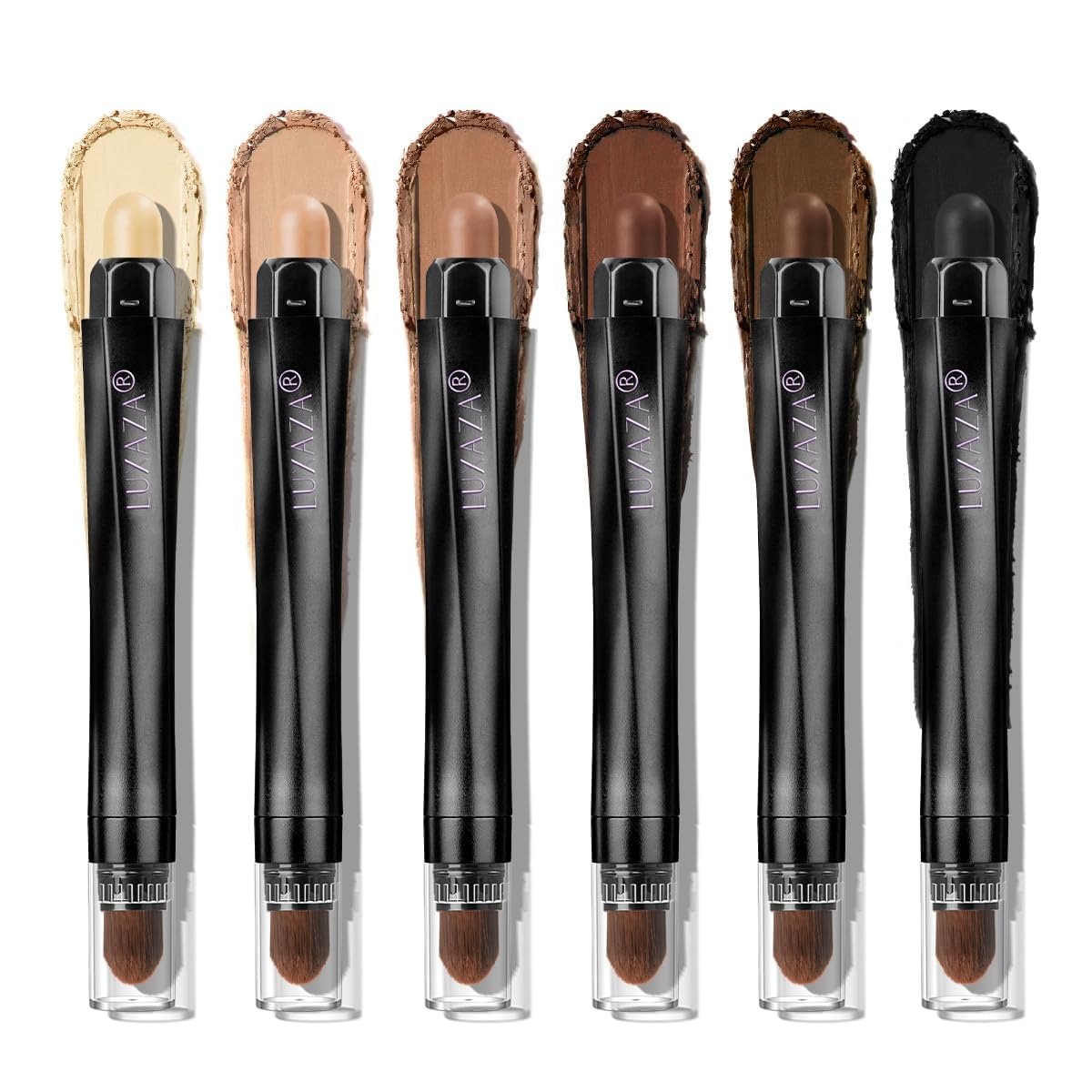 Brown Eyeshadow Stick Makeup 6PCS Set, Neutral Eyeshadow Palette Matte Cream Eye Shadow Eyeliner Brightener Pencil Crayon – BROWN CASHMERE