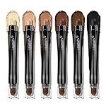 LUXAZA PRO Brown Eyeshadow Stick Makeup 6PCS Set, Neutral Eyeshadow Palette Matte Cream Eye Shadow Eyeliner Brightener Pencil Crayon - BROWN CASHMERE