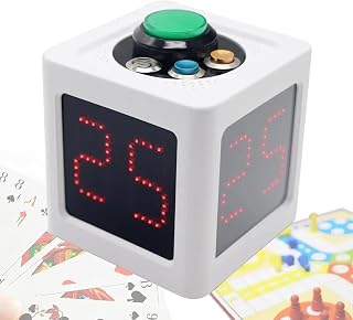 Poker Timer Countdown Uhr, Einstellbare Helligkeit & Charakterhöhe, Benutzerdefinierte Zeiteinstellungen für Tischspiele, Sekunden Countdown für Turniere und Events